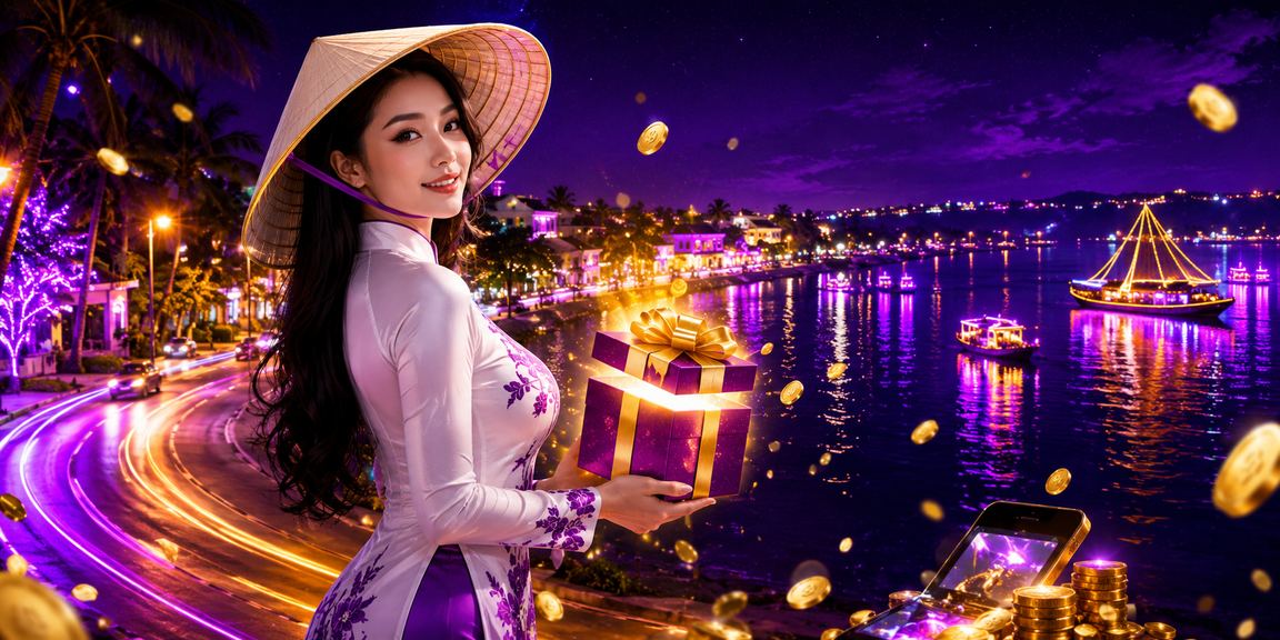 Du khách đội nón lá tại Mũi Né đăng ký tài khoản và nhận thưởng bonus đặc biệt
